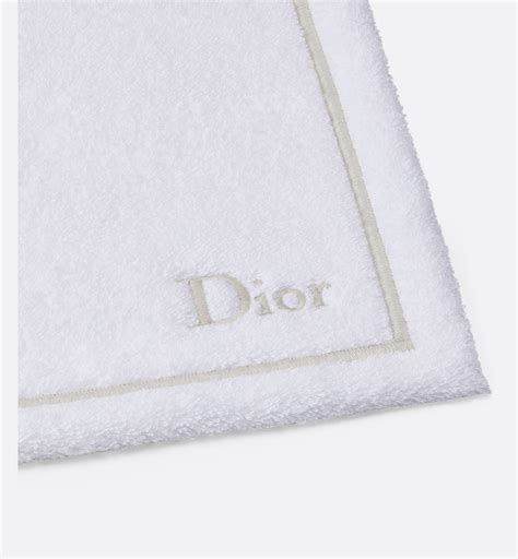 serviette dior prix|Serviette carrée Diorline, blanche et dorée .